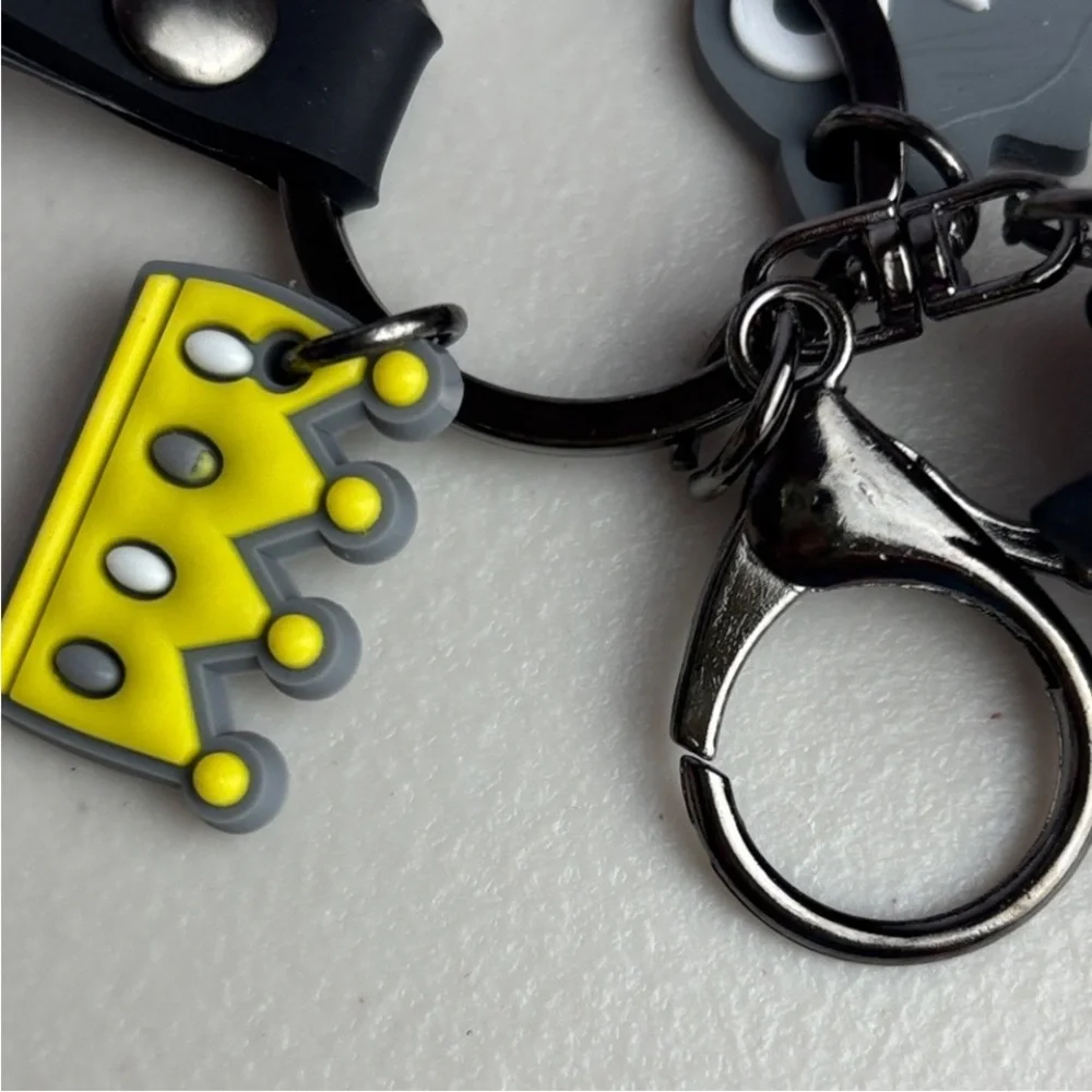 Sanrio Badtz-Maru Black and Yellow Character Keychain/Backpack Charm
